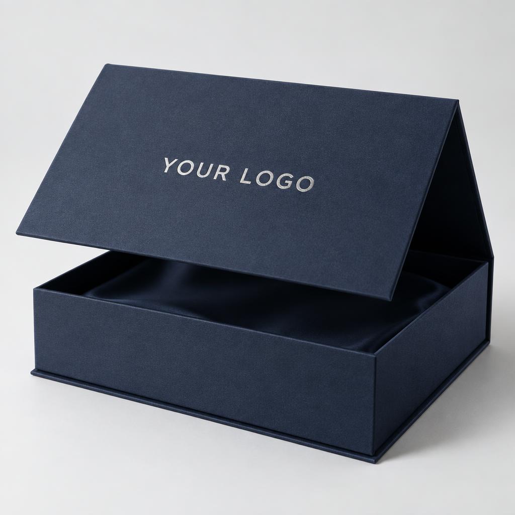 Branded Magnetic Gift Boxes with YOUR LOGO placeholder branding