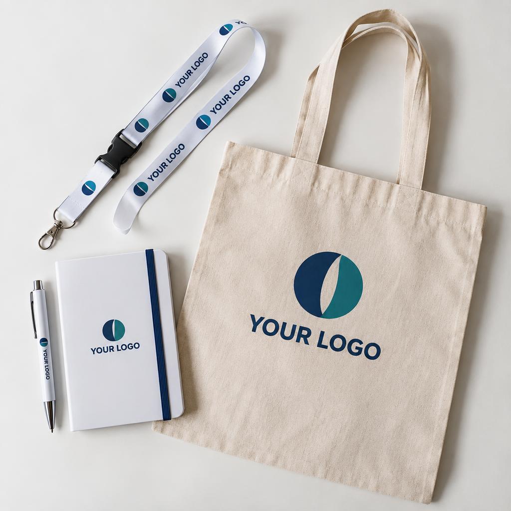Event / Expo Packs branded with YOUR LOGO placeholder