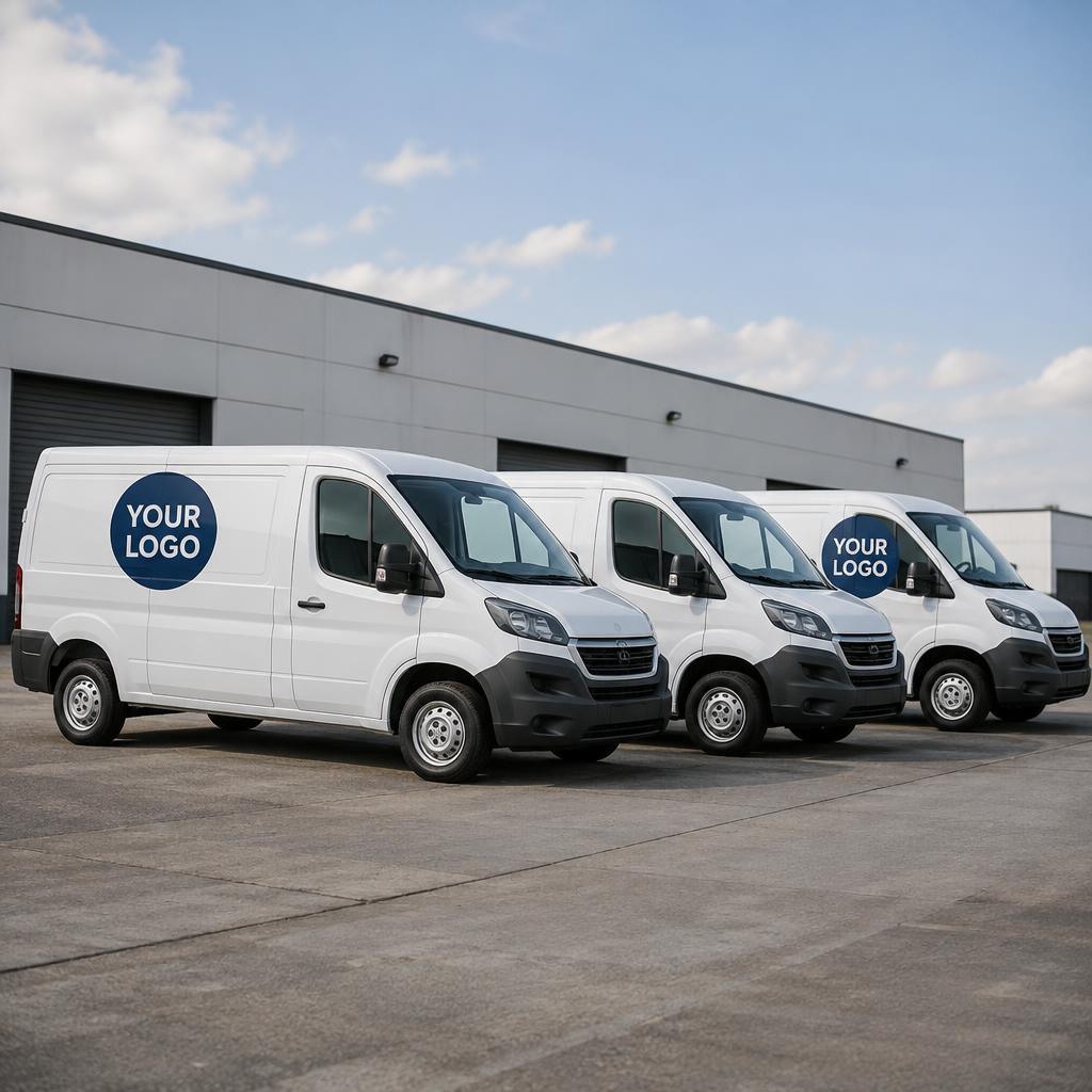 Fleet Vehicle Branding branded with YOUR LOGO placeholder